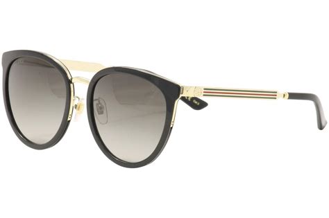 gucci 0077 sk|Gucci Women's Gg0077sk Black Round Sunglasses .